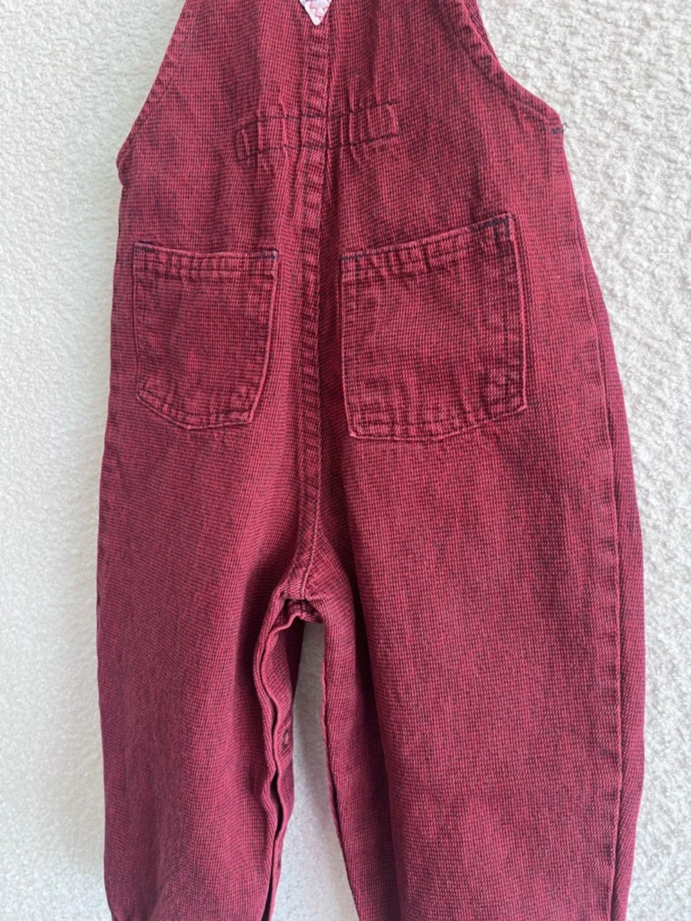 Osh Kosh B’Gosh Vintage Retro‎ Red Cotton Overalls Infant Size 24 Months